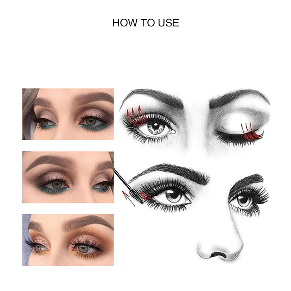 Волоконные ресницы Толстая Удлиняющая Водостойкая тушь для ресниц Длинная