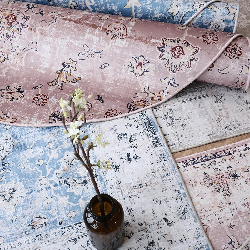 Скандинавский простой марокканский круглый ковер розовая детская комната