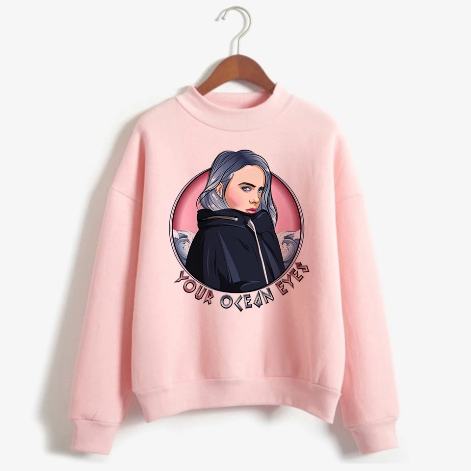 Billie Eilish толстовка женская одежда свитер корейский 90s с капюшоном Harajuku печати толстовки уличная Топ Повседневная Ulzzang капюшон