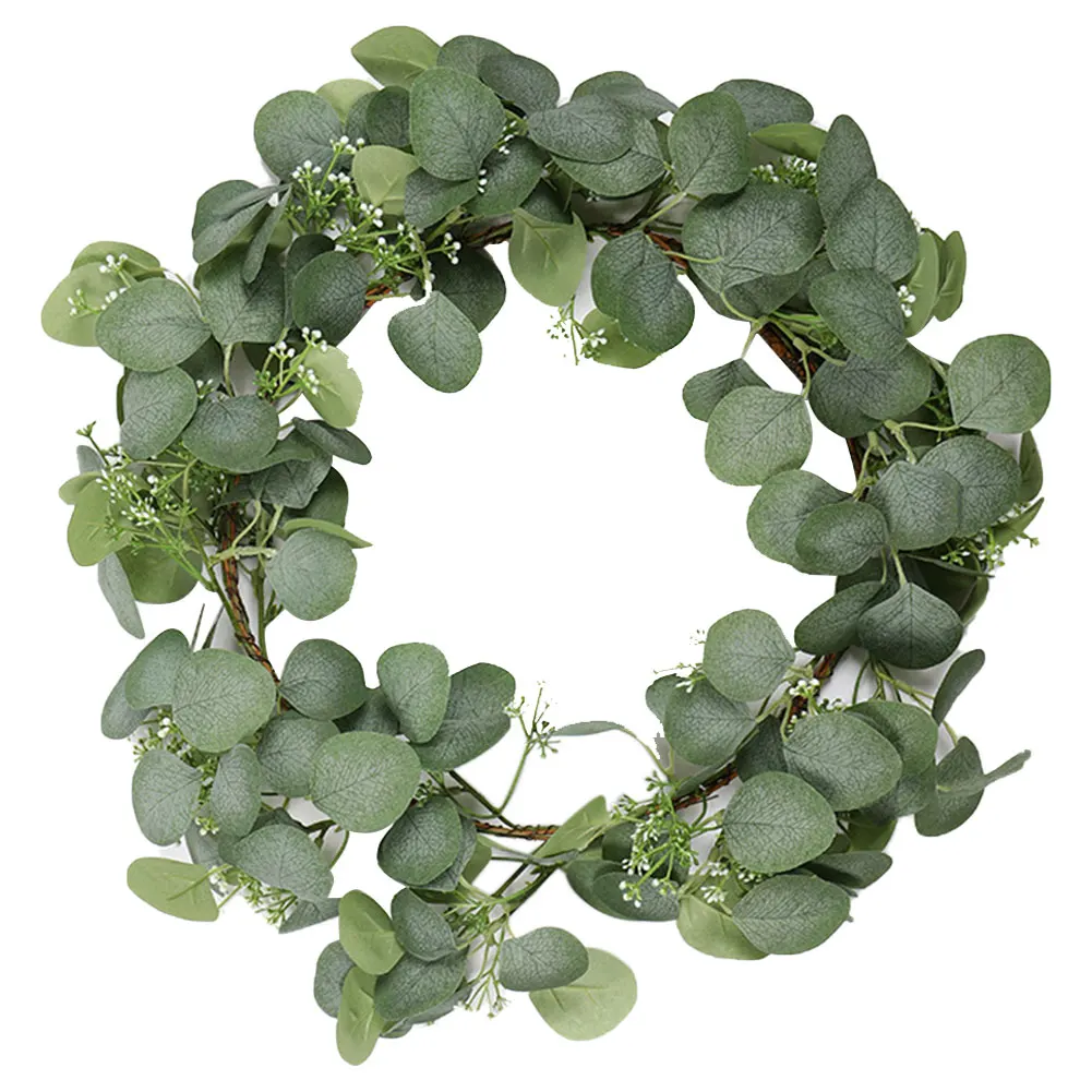 

Wedding Decoration Artificial Plants Green Leaves Wreath Eucalyptus Vines Garland Plants Ivy Wreath Wall Decor Vertical Garden