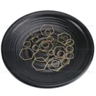 Медный шестигранник Подвеска для ювелирных изделий, полый металл, 50-100 шт., оптовая продажа, 6 мм, 8 мм, 10 мм, 12 мм, 17 мм, 22 мм