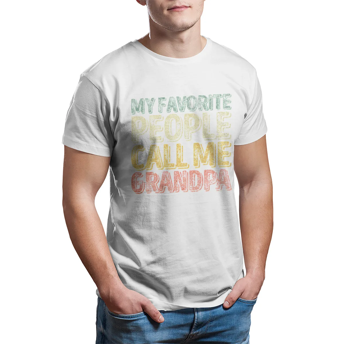

My Favorite People Call Me Grandpa Vintage Men's T-Shirt