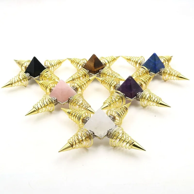 Металлический маятник для припоя спиральная конусная пирамида рейки Исцеляющие