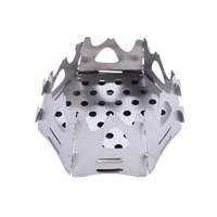 outdoor portable camping hexagon wood stove portable folding camping firewood charcoal stove camping stove cooking tool