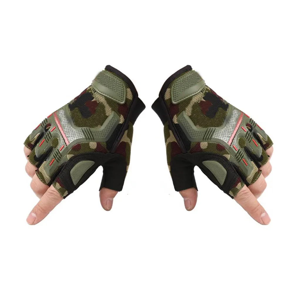 Армейские тактические перчатки с открытыми пальцами Военные боевые