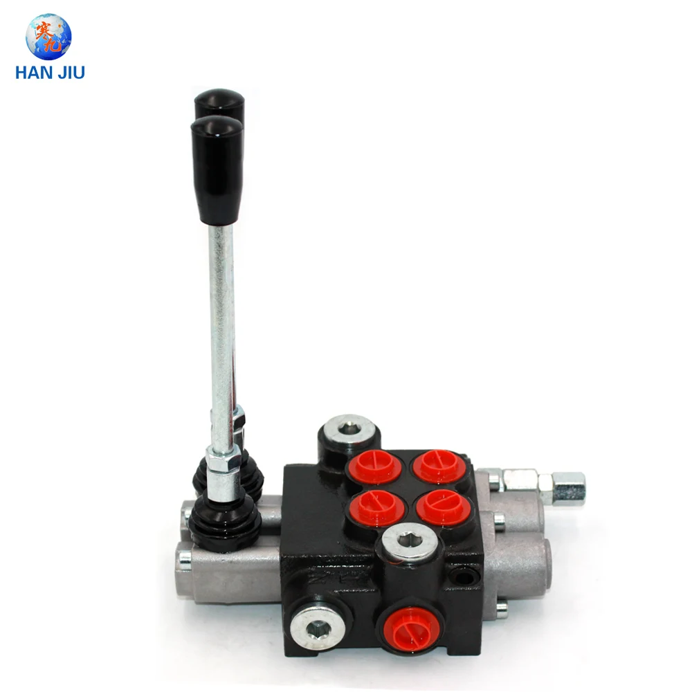 Hydraulic dircetional control valve turn valves 2 spool 40 liters Spring Return
