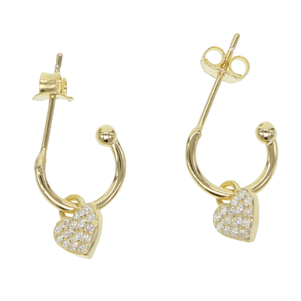 2021 золотое покрытие сверкающие блестящие шарма сердца Для женщин девушке