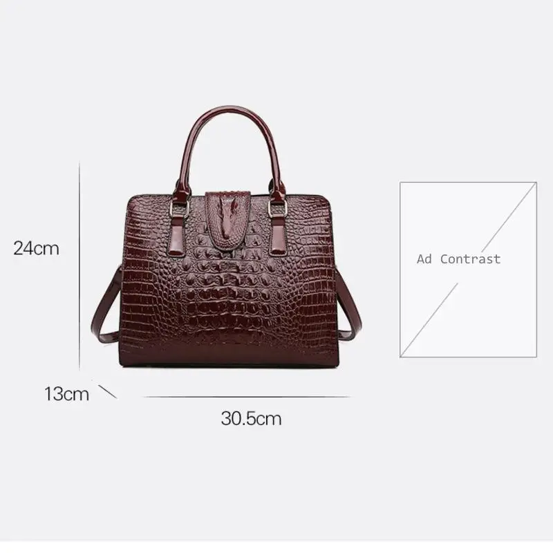 Fashion 2020 Purses And Handbags New 3 Sets Women Crocodile Pattern Leather Shoulder Messenger Bags For | Багаж и сумки