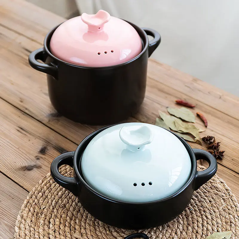 

Casserole Stew Pot Soup Gas Household High Temperature Ceramic Pot Claypot Rice Supplement Small Clay Pot Rice Noodle Claypot