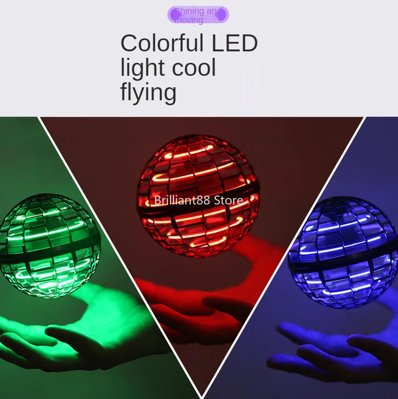 

HOT New creative decompression fly ball gyratory induction toy fingertip flying top Christmas gift