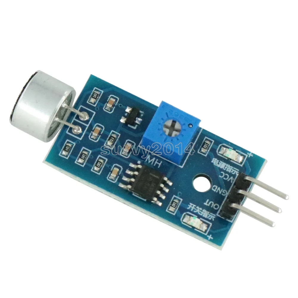 2PCS 3pin Voice Sound Detection Sensor Module Intelligent Smart Robot Helicopter Airplane Boart Car for arduino Diy Kit | Электроника