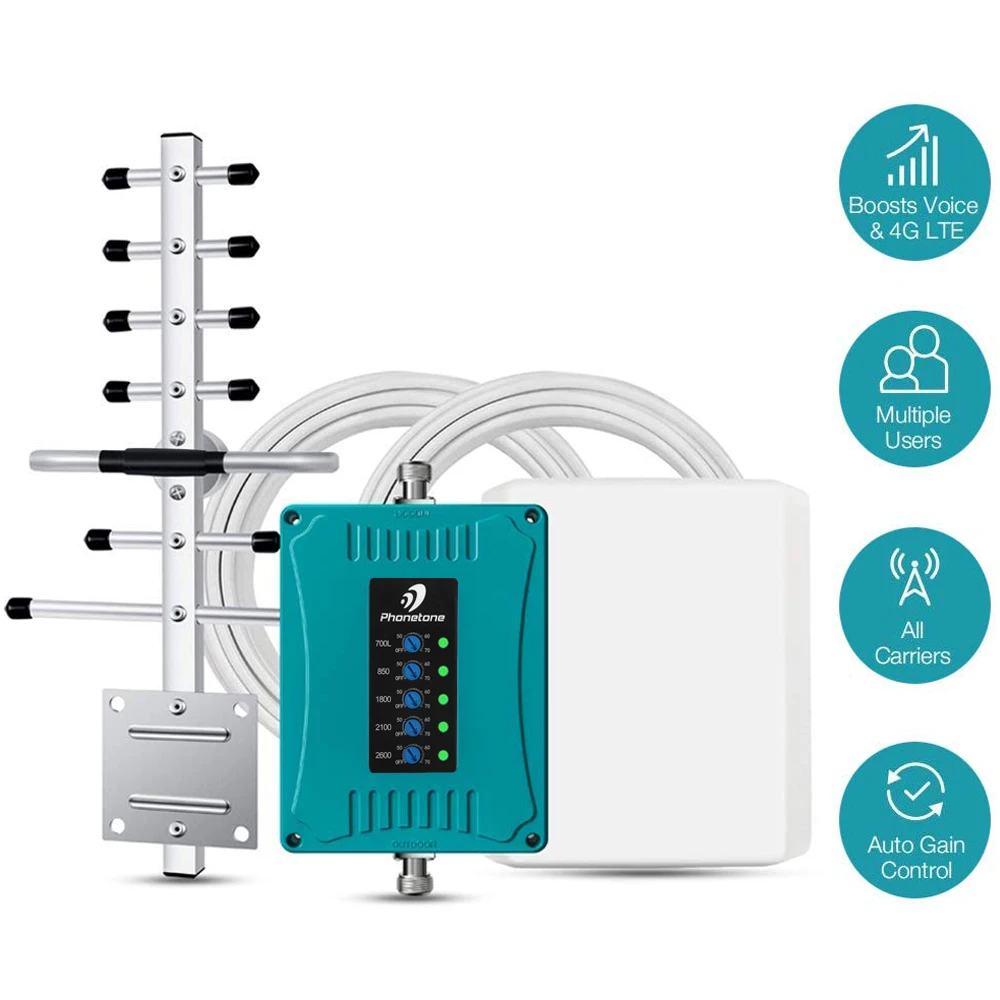 Усилитель сигнала мобильного телефона Telstra 2G 3G 4G LTE усилитель 700/850/1800/2100/2600 МГц