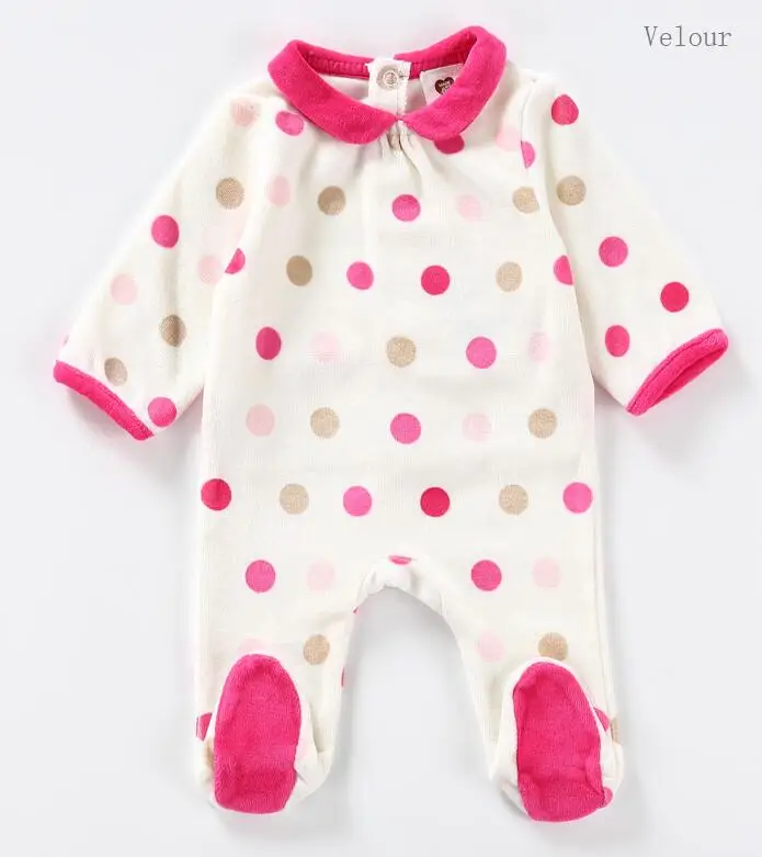 dots Боди для малышей; пижамы; детская одежда с длинными рукавами; одежда для детей; комбинезоны для новорожденных; Одежда для мальчиков и девочек; Детский комбинезон - Цвет: dots