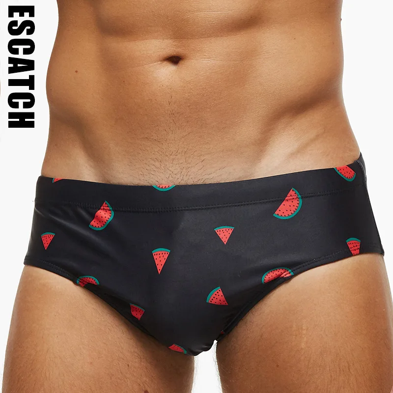 Купальник Мужской Быстросохнущий с принтом арбуза плавки бикини пляжная одежда