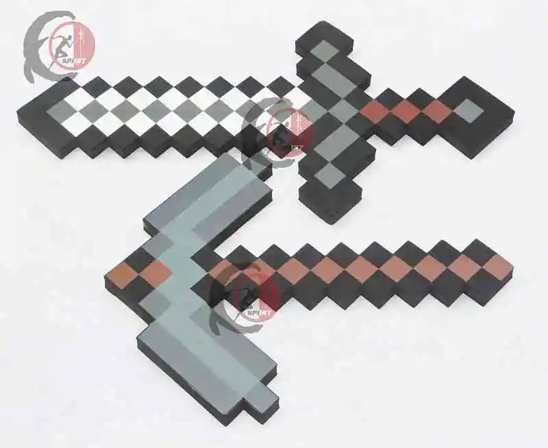 Большой размер игрушки LilyMinecraft Minecraftteven пена Алмазный меч Кирка EVA модель подарок