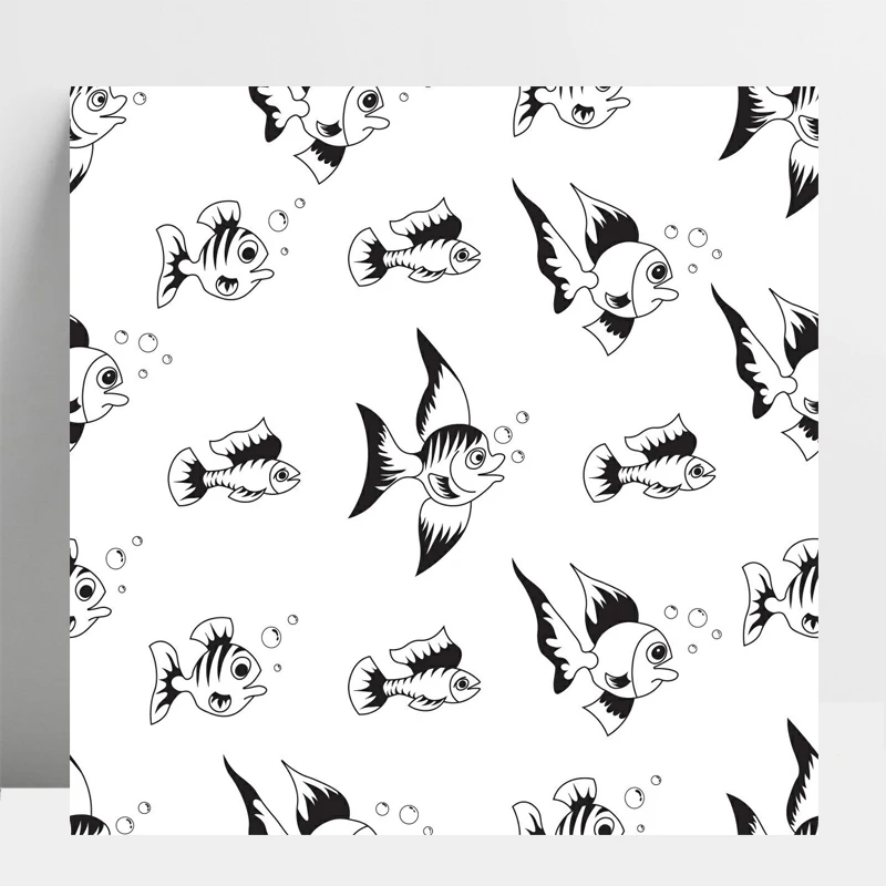 

ZhuoAng Fish Background Clear Stamp for DIY Scrapbooking/Photo Album Decorative Card Making Clear Stamps Supplies