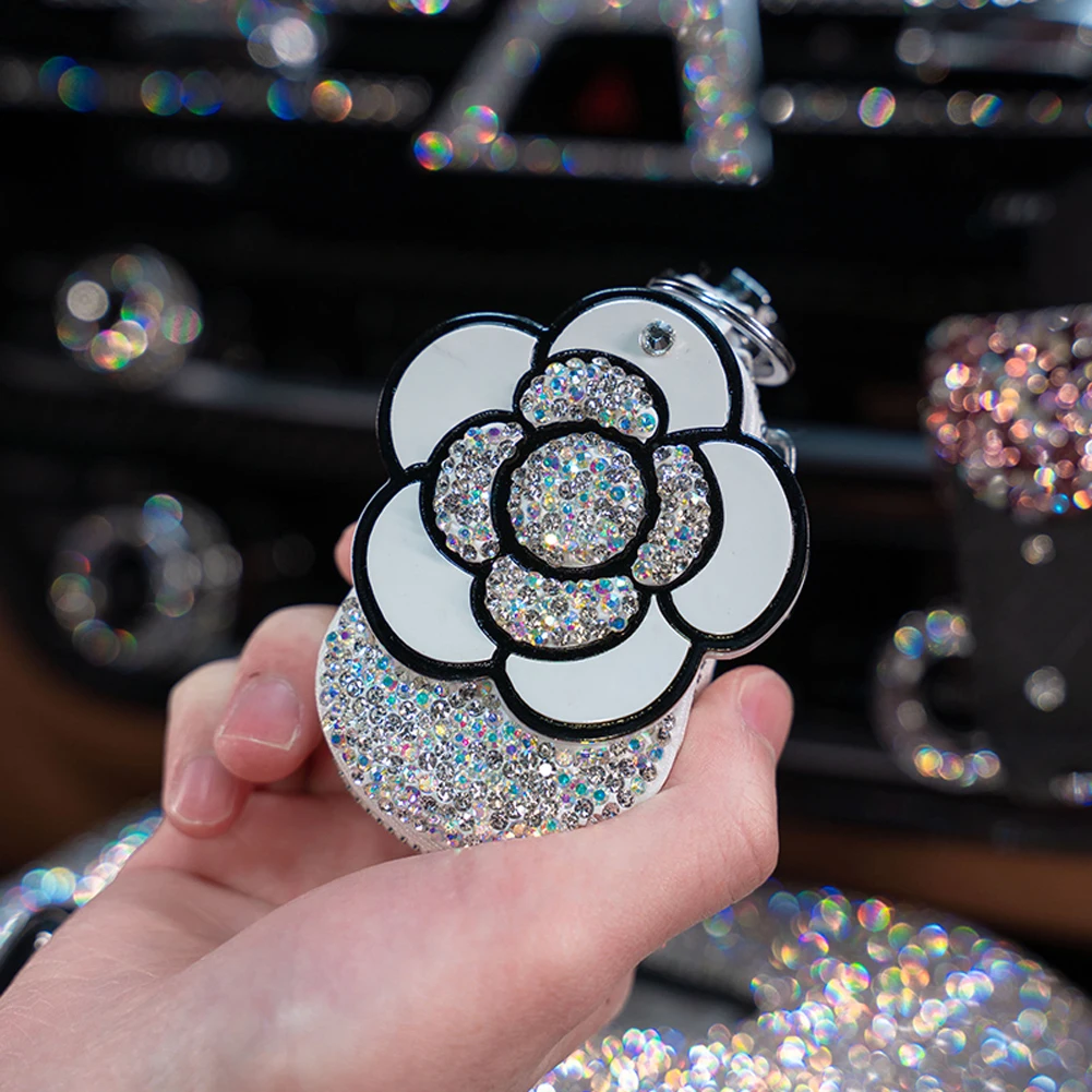 Универсальный блестящий чехол для автомобильных ключей из искусственной кожи на