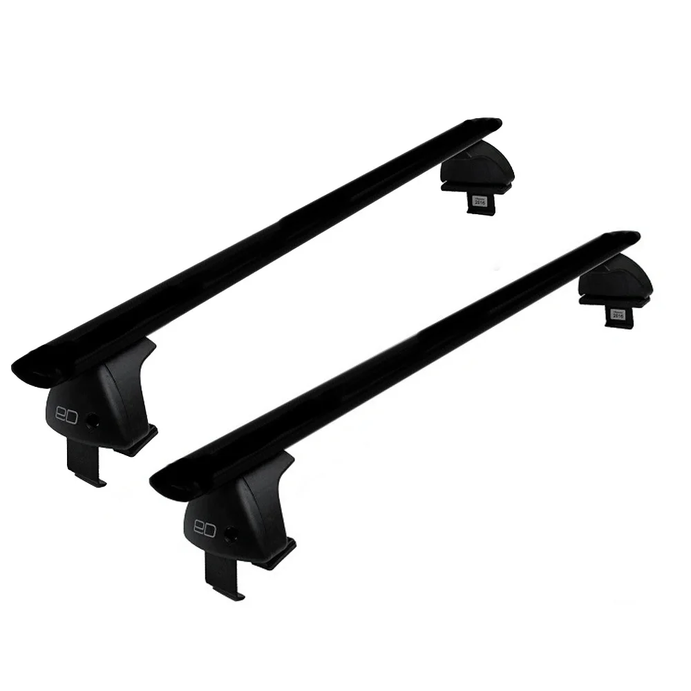 Trunk ed on the roof of Hyundai Solaris sedan (2011 - 2017) -rat-shaped black cross-bars-with a lock-125 cm. | Автомобили и