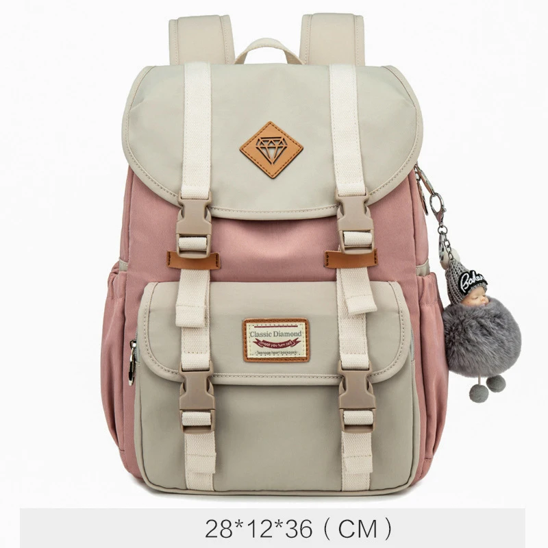 Женский школьный рюкзак Macarons водонепроницаемый большой дорожный на плечо для