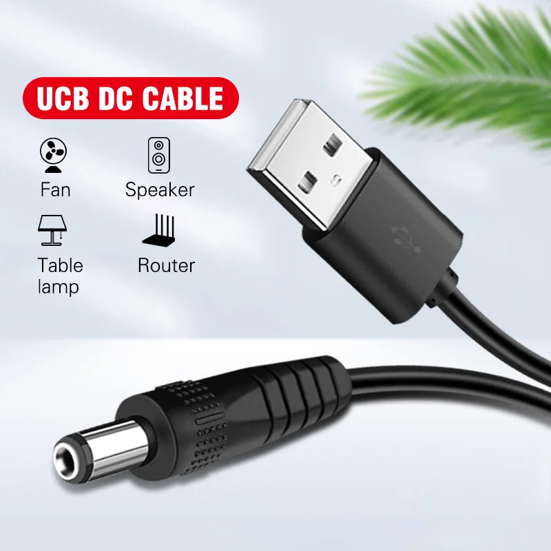 

ANMONE USB в порт постоянного тока зарядный кабель шнур DC 5,5x2,5 5,5x2,1 3,5x1,35 мм USB в DC 5 в кабель питания для маршрутизатора вентилятора планшета лампы