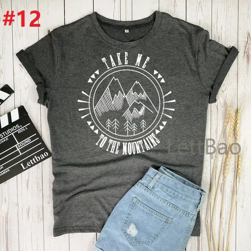 

Mountains Plus Size New Printed TShirt Women Streetwear Cotton Comfort T Shirt Casual Short Sleeve Tees Summer Tops for Women