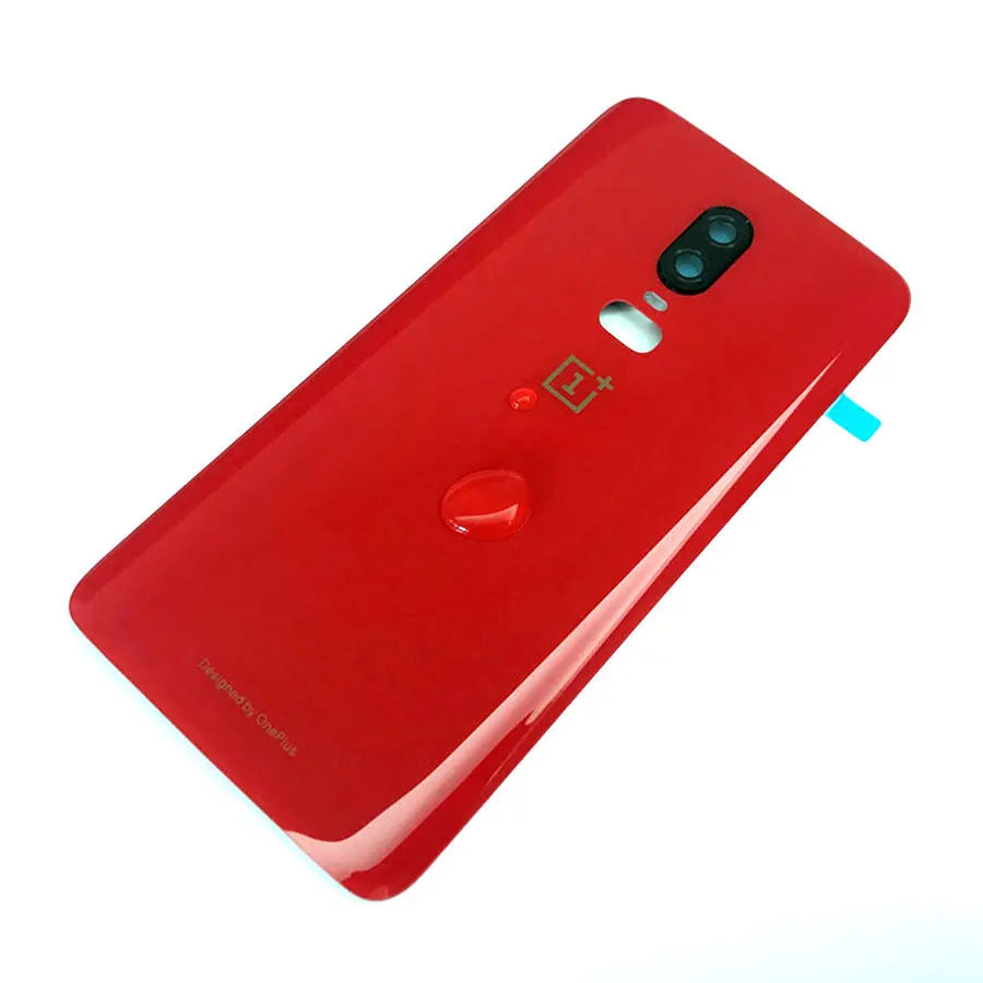 Чехол для аккумулятора Oneplus 6 6T Задняя стеклянная крышка One Plus задняя оконная