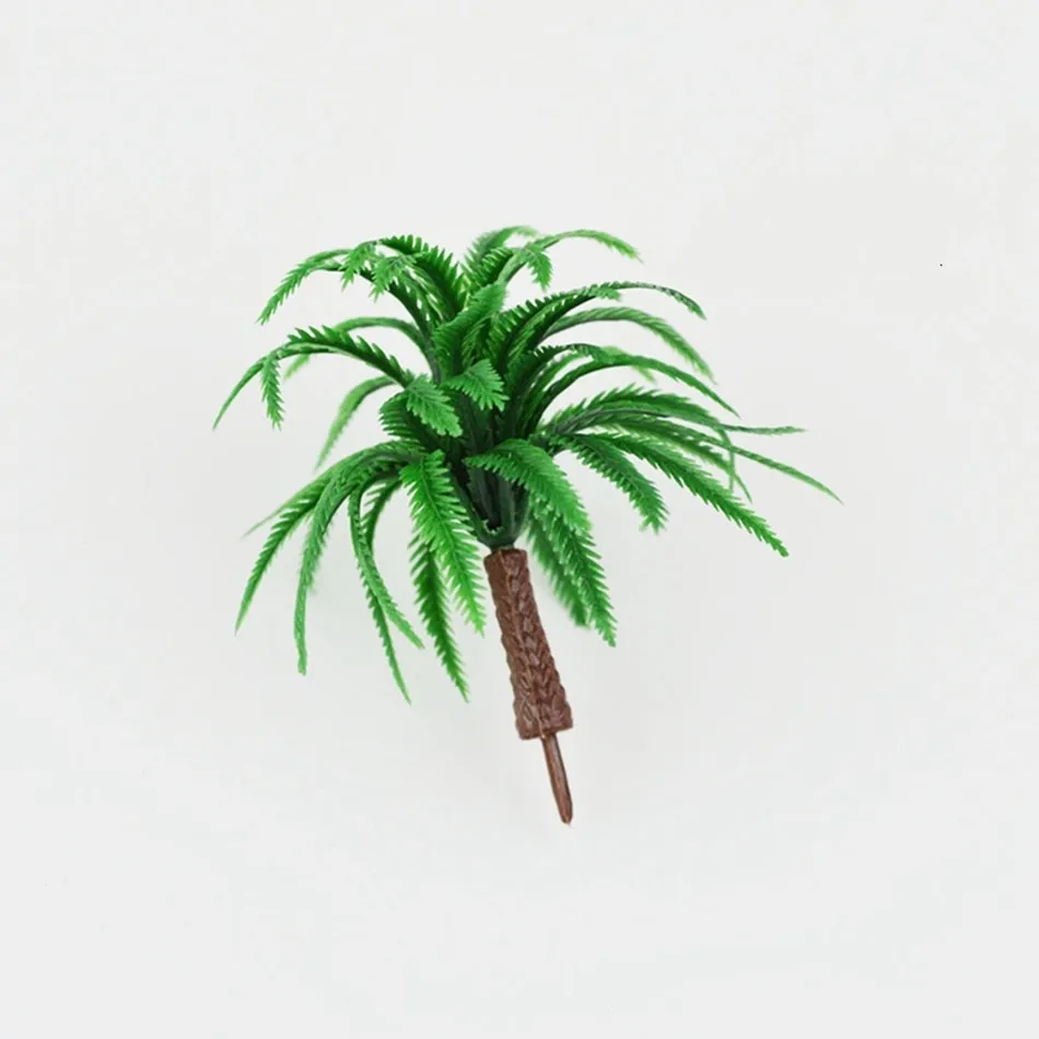 100 шт. миниатюрные пластиковые искусственные пальмы|train layout|model palm treeplastic model trees |