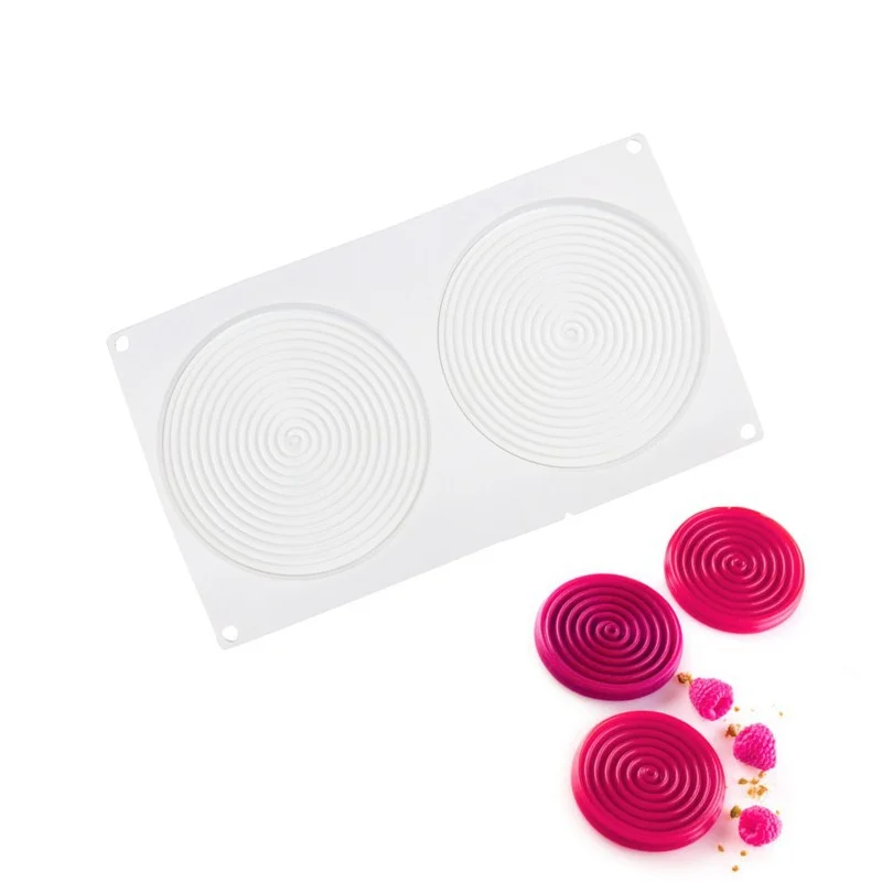 

3D Silicone Mold Mosquito Circles-shaped Mousse Cake Silicone Cake Molds Decorating Tool Fondant Chocolate Mould Baking Bakeware
