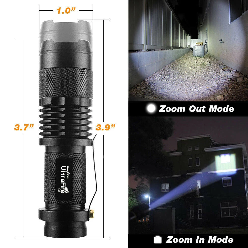

Водонепроницаемый супер мощный фонарик для фотографий Q5 2000 лм