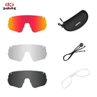 Велосипедные солнцезащитные очки KEHU, Поляризованные, полностью красные, синие, зеленые, фотохромные Сменные линзы, подходящая оправа