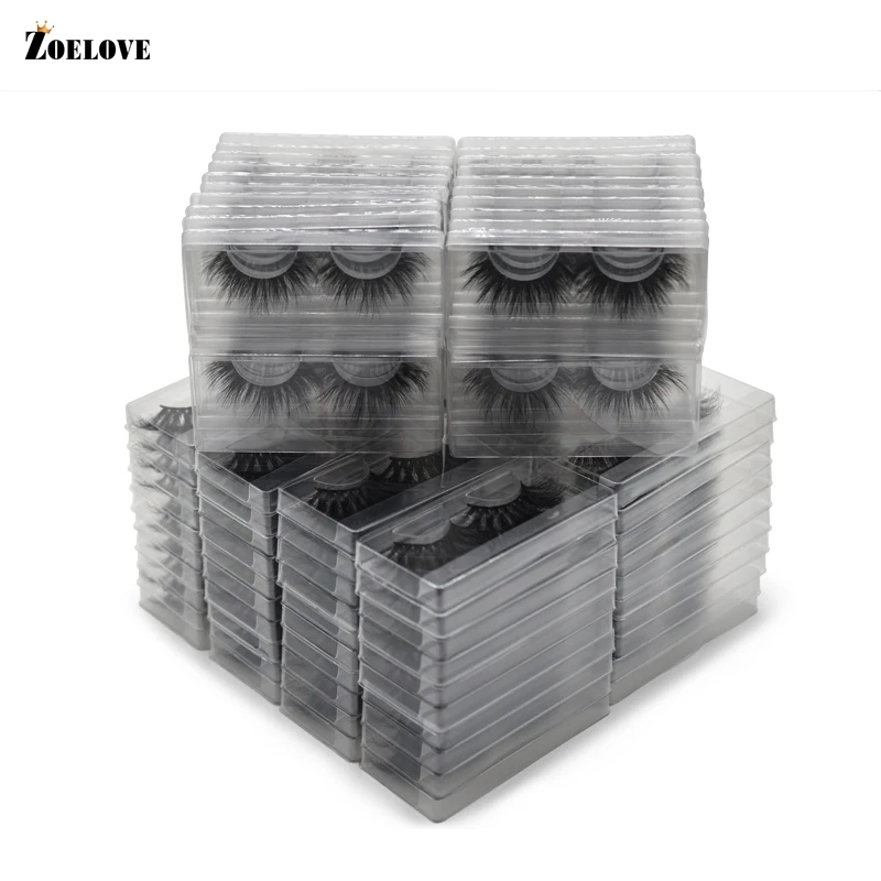 25 мм норковые ресницы оптом 30 пар Накладные коробки для ресниц упаковка