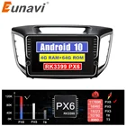 Автомагнитола Eunavi, 2 DIN, android 10, gps, для Hyundai Creta ix25