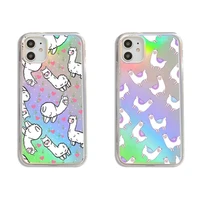alpaca lovely cartoon animal phone case transparent for iphone 7 8 11 12 se 2020 mini pro x xs xr max plus
