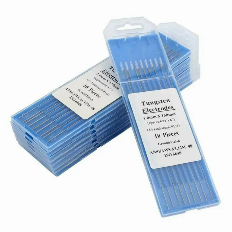 

10pcs 1.5% Lanthanated WL TIG Welding Tungsten Electrode 1.6~3.2mm 1.0*150~3.2*150 High Quality Welding Tool