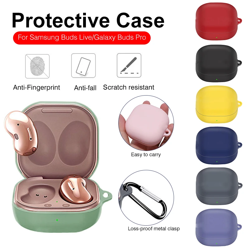 

Case for Samsung Buds live/Pro Cover Shell Accessories Earphone Protector Anti-drop Shockproof Soft Silicone for Samsung Galaxy