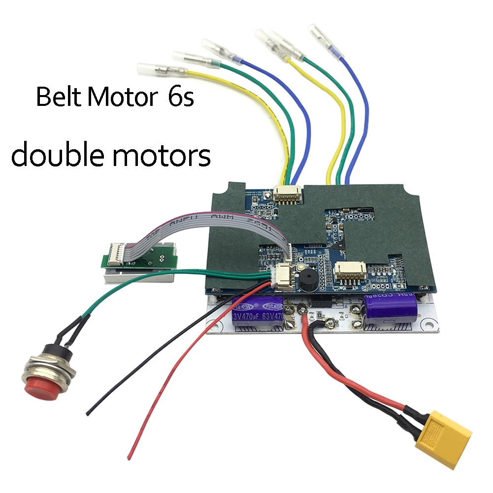 Belt Motor 6s 24-36 в электрический контроллер скейтборда одиночный/двойной пульт дистанционного управления ESC заменитель контроллер скутера аксессуары для пояса/ступицы двигателя - Цвет: Belt Motor 6s