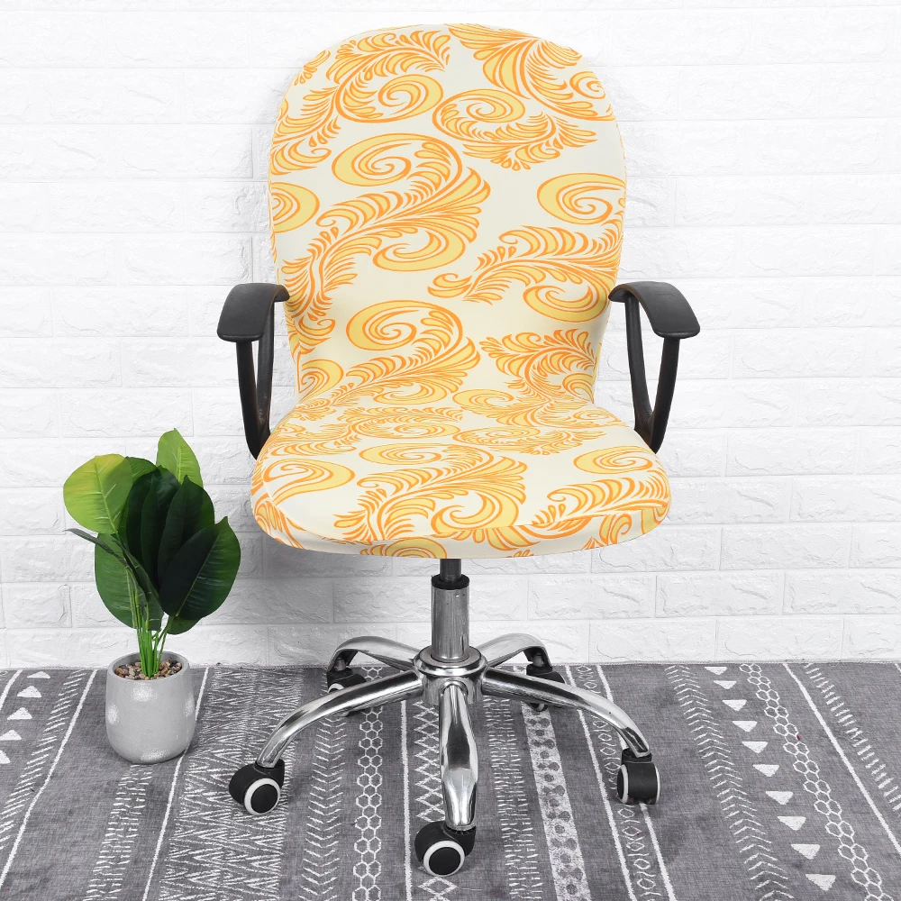 S/M/L эластичные чехлы на кресла вращающиеся растягивающиеся офисные компьютерный