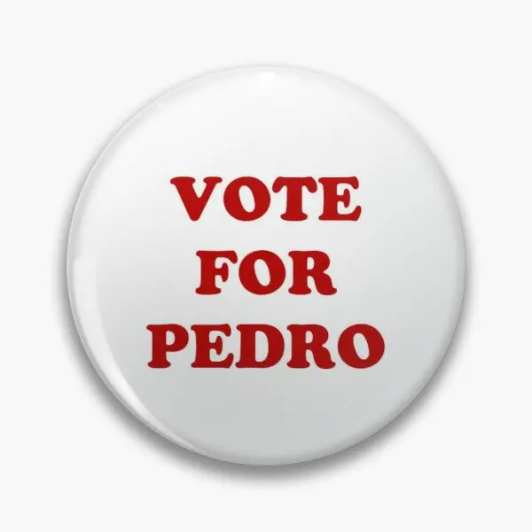 

Napoleon Dynamite Vote For Pedro Customizable Soft Button Pin Clothes Collar Lapel Pin Cute Cartoon Hat Decor Gift Metal Lover