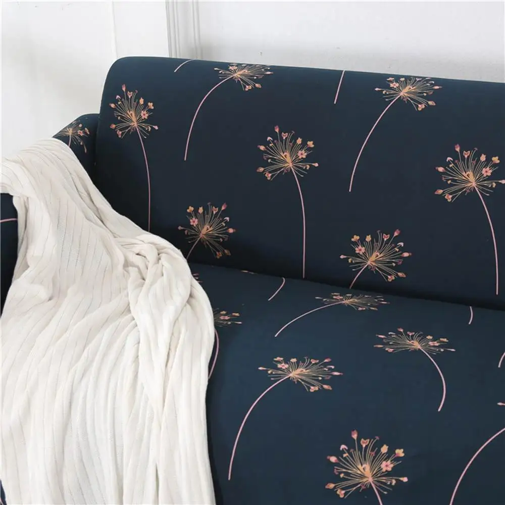 Чехол с цветочным принтом секционный чехол для дивана все включено эластичный |