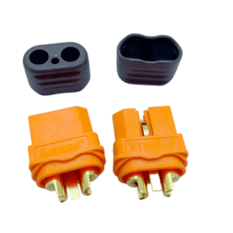 5PCS Amass XT60(2+1)PW-M All-Copper Gold-Plated Three-Core PCB Socket Suitable For Motor Controller Charger Lithium Battery |