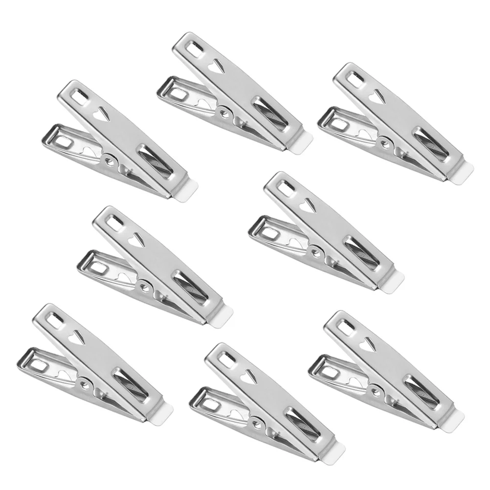 

100 шт./упаковка, ветрозащитные металлические зажимы для одежды