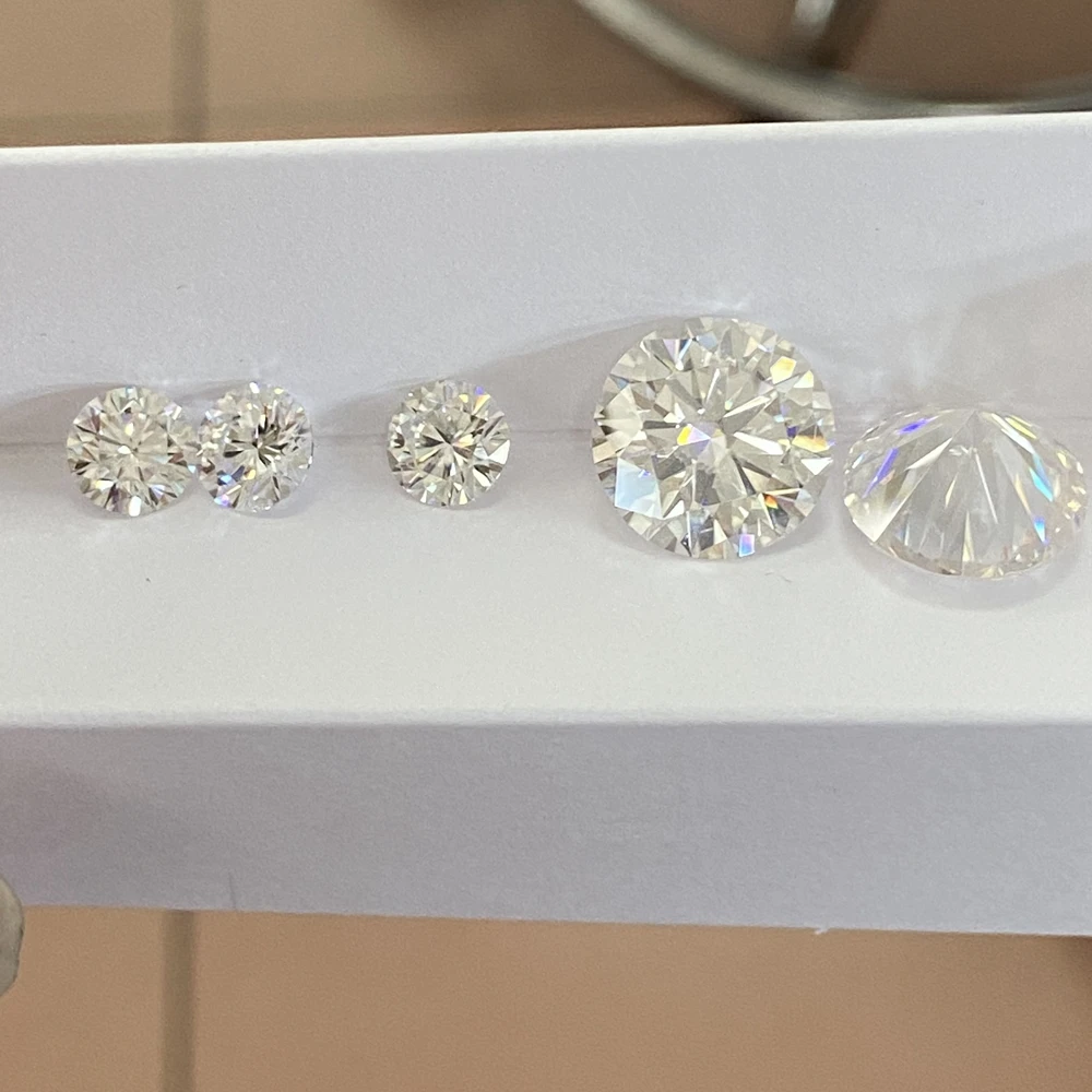 

Meisidian VVS1 D Round Brilliant Cut Moissanite 6.5mm 1 Carat Loose Gemstone For Ring Making