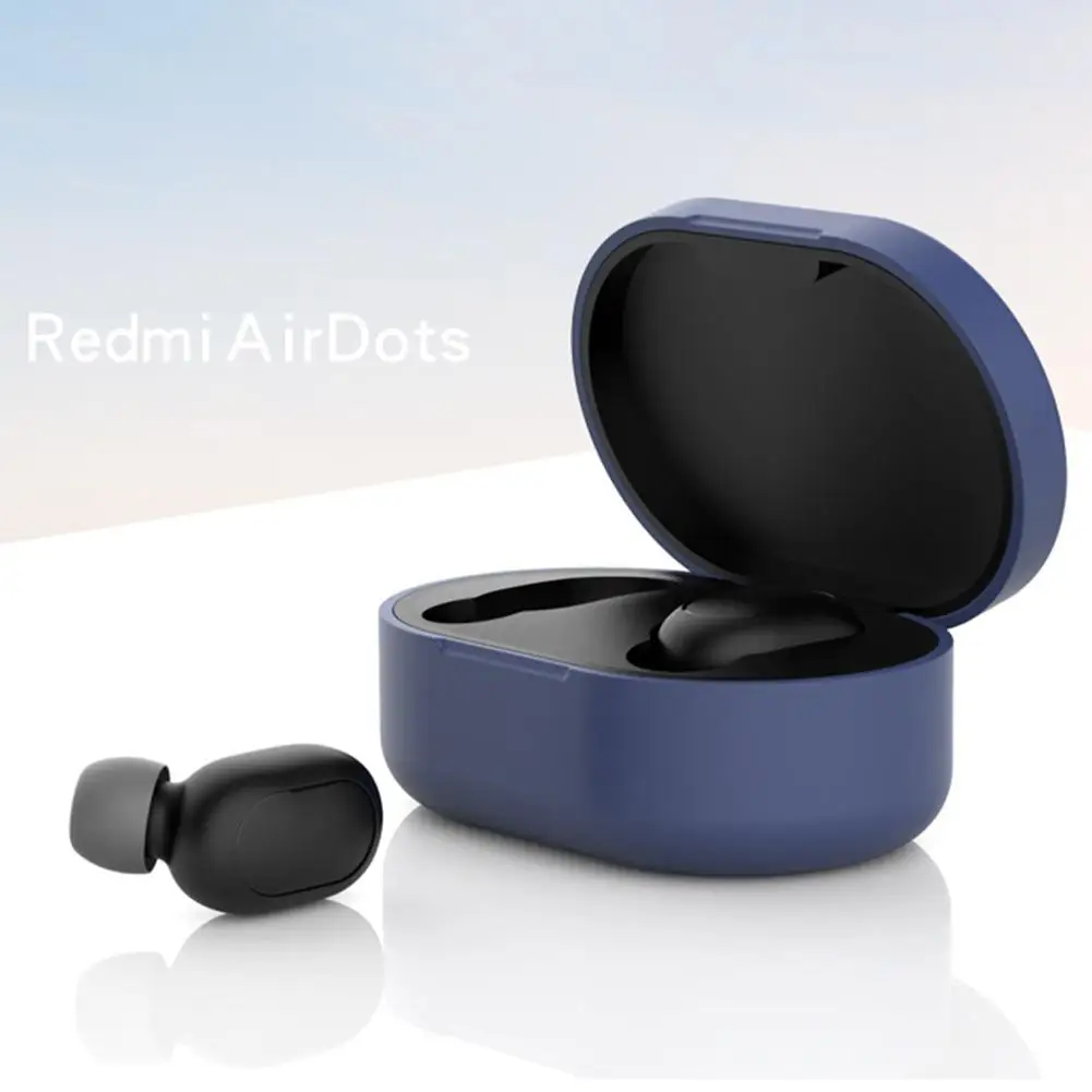 

Anti-Shock Silicone Protective Case For Xiaomi Redmi Airdots TWS Bluetooth Earphone Youth Version Headset Accessories