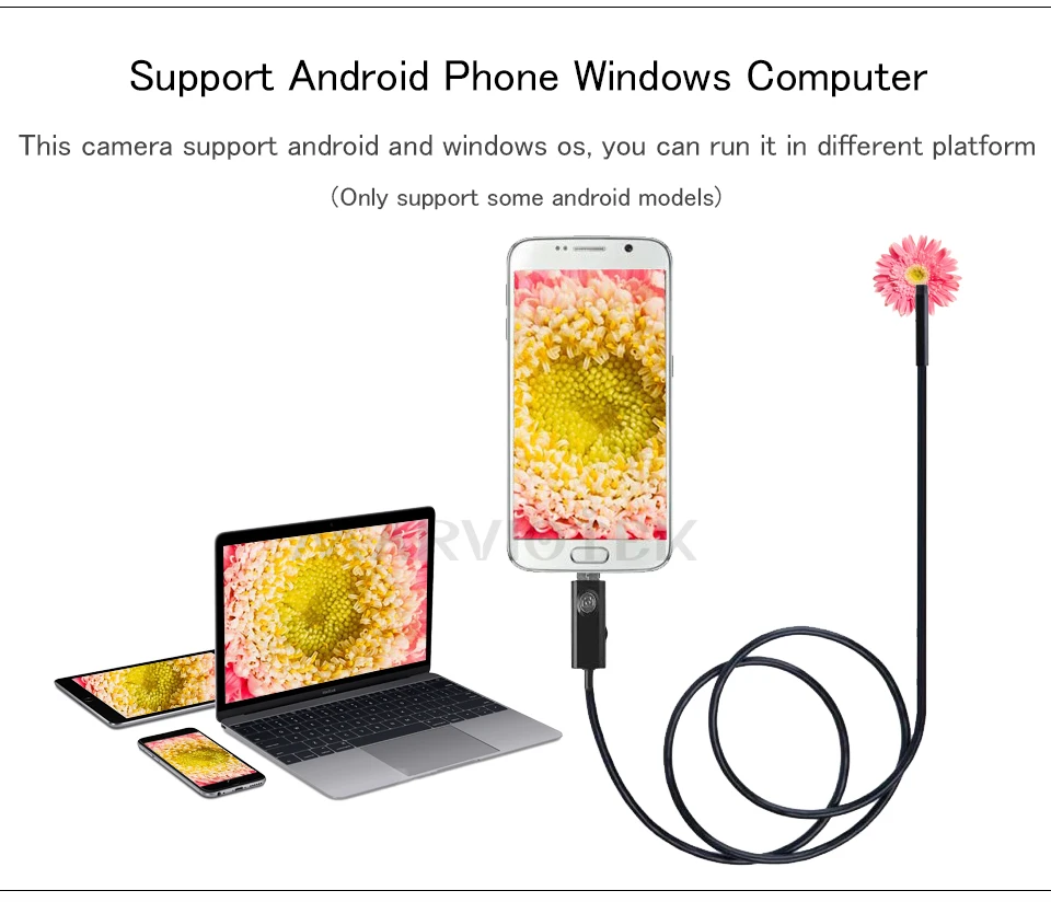 Эндоскоп Android USB эндоскоп Камера 7 мм 2 в 1 предмет Android телефон эндоскопа USB эндоскоп инспекционная мини Камера 1/2/5/10m