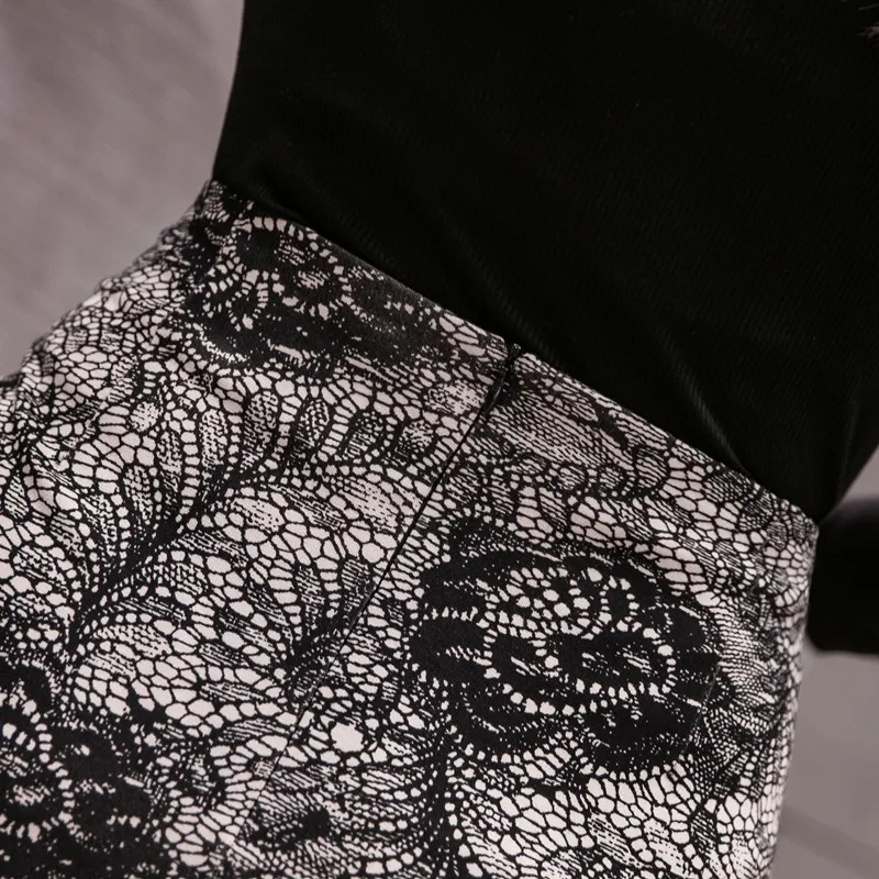 

Faldas Mujer Moda 2021 Plus Size Summer Skirts Womens Printed High Waist Skirt Office Sexy Elastic Korean Y2k Skirt Jupe Femme