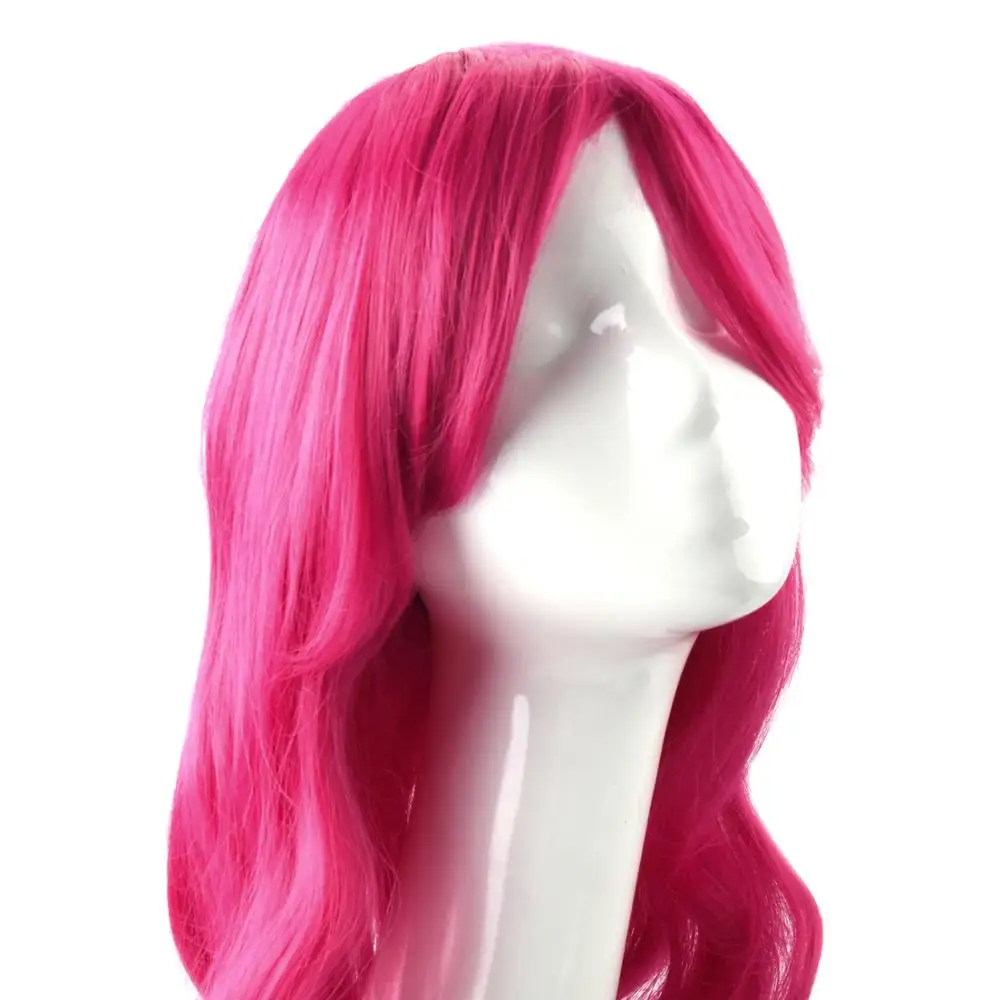 Neitsi 22Inches 55 cm Synthetic Long Curly Wavy Wigs With Bangs For Women Cosplay Heat Resistant Fiber |