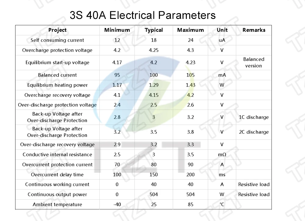 3 S/4S 40A 60A литий-ионный аккумулятор Защитная плата 18650 BMS для электродвигателя 11,1 V 12,6 V/14,8 V 16,8 V