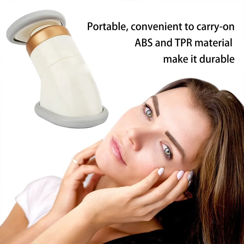 

new Portable Thin Axunge in Chin Massager Neck Slimming Chin Trainer with Three Springs Fabric Bags Packaging health care