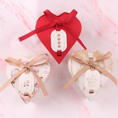 

Heart Eid Mubarak Candy Box Favor Box DIY Paper Gift Boxes Happy Islamic Muslim al-Fitr Eid Ramadan Decor Party Supplies