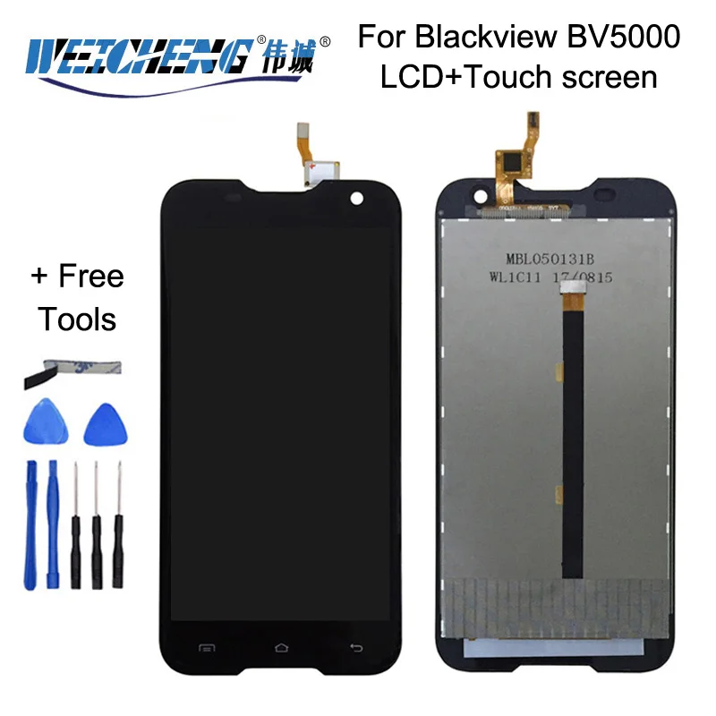 WEICHENG высокое качество Blackview BV5000 ЖК-дисплей+ сенсорный экран протестированный дигитайзер сборка Замена+ Бесплатные инструменты